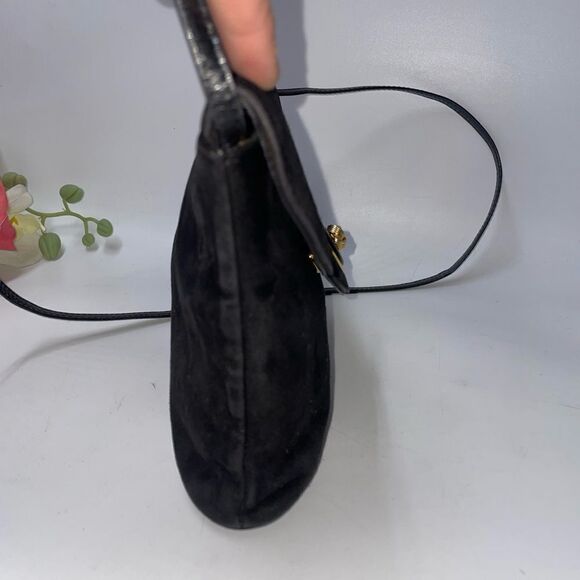 Vintage Rodo Italy Black Suede Purse - Picture 4 of 7